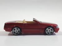 2003 Hot Wheels Mercedes-Benz SL Convertible Metalflake Red Die Cast Toy Luxury Car Vehicle