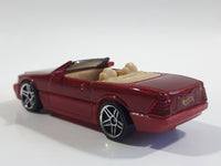 2003 Hot Wheels Mercedes-Benz SL Convertible Metalflake Red Die Cast Toy Luxury Car Vehicle