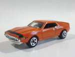 2009 Hot Wheels AMC Javelin AMX Metalflake Orange Die Cast Toy Muscle Car Vehicle