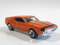 2009 Hot Wheels AMC Javelin AMX Metalflake Orange Die Cast Toy Muscle Car Vehicle