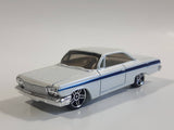 2008 Hot Wheels All Stars 62 Chevy Bubble Top Pearl White Die Cast Toy Car Vehicle