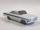 2008 Hot Wheels All Stars 62 Chevy Bubble Top Pearl White Die Cast Toy Car Vehicle