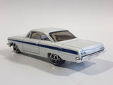 2008 Hot Wheels All Stars 62 Chevy Bubble Top Pearl White Die Cast Toy Car Vehicle