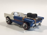 2014 Hot Wheels LFL Star Wars Han Solo Car Dark Blue and White Die Cast Toy Race Car Vehicle with Red Line Wheels