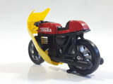 Vintage 1979 Tonka Motorcycle Sport Bike Cafe Racer Red, Black, Yellow Plastic Toy Made in Hong Kong