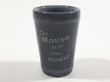 Disney Parks Authentic Original Mickey Mouse "The Mouse is in the House" Grey Glass Shooter Shot Glass