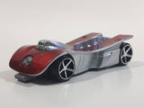 2008 Hot Wheels Motoblade Dark Red Plastic Toy Car Vehicle McDonald's Happy Meal with Crash Sound - Dead Battery