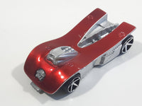 2008 Hot Wheels Motoblade Dark Red Plastic Toy Car Vehicle McDonald's Happy Meal with Crash Sound - Dead Battery