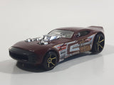 2007 Hot Wheels Nitro Door Slammer Aston Martin Burgundy Die Cast Toy Race Car Vehicle