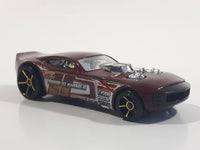 2007 Hot Wheels Nitro Door Slammer Aston Martin Burgundy Die Cast Toy Race Car Vehicle