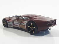 2007 Hot Wheels Nitro Door Slammer Aston Martin Burgundy Die Cast Toy Race Car Vehicle