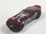 2007 Hot Wheels Nitro Door Slammer Aston Martin Burgundy Die Cast Toy Race Car Vehicle