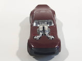 2007 Hot Wheels Nitro Door Slammer Aston Martin Burgundy Die Cast Toy Race Car Vehicle