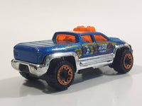 2019 Hot Wheels HW City Off-Duty Truck Dark Blue with Chrome Die Cast Toy Car Vehicle