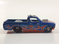 2017 Hot Wheels HW Flames Custom '72 Chevy LUV Truck Blue Die Cast Toy Car Vehicle