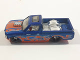 2017 Hot Wheels HW Flames Custom '72 Chevy LUV Truck Blue Die Cast Toy Car Vehicle