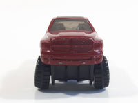 2007 Hot Wheels Dodge Ram 1500 Dark Red Die Cast Toy Off-Road Truck Vehicle