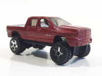 2007 Hot Wheels Dodge Ram 1500 Dark Red Die Cast Toy Off-Road Truck Vehicle