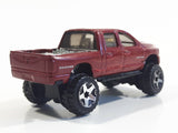 2007 Hot Wheels Dodge Ram 1500 Dark Red Die Cast Toy Off-Road Truck Vehicle