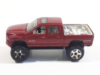 2007 Hot Wheels Dodge Ram 1500 Dark Red Die Cast Toy Off-Road Truck Vehicle