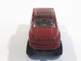 2007 Hot Wheels Dodge Ram 1500 Dark Red Die Cast Toy Off-Road Truck Vehicle