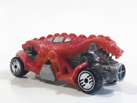 1994 Hot Wheels Color Changers Double Demon Dinosaur Red and Yellow Die Cast Toy Car Vehicle