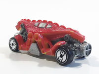 1994 Hot Wheels Color Changers Double Demon Dinosaur Red and Yellow Die Cast Toy Car Vehicle