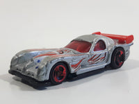 2003 Hot Wheels Serpent Cyclone Panoz GTR-1 Metalflake Silver Die Cast Toy Car Vehicle