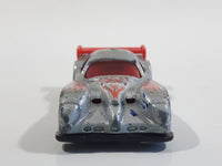 2003 Hot Wheels Serpent Cyclone Panoz GTR-1 Metalflake Silver Die Cast Toy Car Vehicle