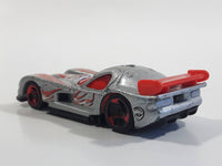 2003 Hot Wheels Serpent Cyclone Panoz GTR-1 Metalflake Silver Die Cast Toy Car Vehicle