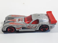 2003 Hot Wheels Serpent Cyclone Panoz GTR-1 Metalflake Silver Die Cast Toy Car Vehicle