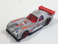 2003 Hot Wheels Serpent Cyclone Panoz GTR-1 Metalflake Silver Die Cast Toy Car Vehicle