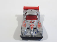 2003 Hot Wheels Serpent Cyclone Panoz GTR-1 Metalflake Silver Die Cast Toy Car Vehicle