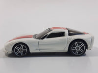 2006 Hot Wheels Corvette C6 White Die Cast Toy Car Vehicle