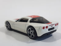 2006 Hot Wheels Corvette C6 White Die Cast Toy Car Vehicle