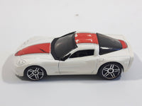 2006 Hot Wheels Corvette C6 White Die Cast Toy Car Vehicle