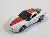 2006 Hot Wheels Corvette C6 White Die Cast Toy Car Vehicle