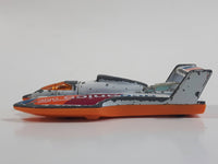 2000 Hot Wheels Forces of Nature Hydroplane White Die Cast Toy Speed Boat Oceanic One Research Vehicle