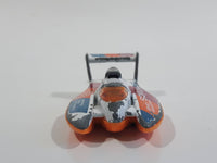 2000 Hot Wheels Forces of Nature Hydroplane White Die Cast Toy Speed Boat Oceanic One Research Vehicle