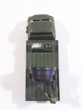 Vintage Blue-Box Toys Military Spotlight Truck Army Green Plastic Die Cast Toy Car Vehicle