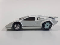 1988 Hot Wheels Speed Fleet Lamborghini Countach White Die Cast Toy Exotic Luxury Car Vehicle