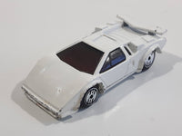 1988 Hot Wheels Speed Fleet Lamborghini Countach White Die Cast Toy Exotic Luxury Car Vehicle