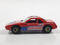 1987 Hot Wheels The Hot Ones Pontiac Fiero 2M4 Red Die Cast Toy Sports Car Vehicle - GHO