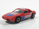 1987 Hot Wheels The Hot Ones Pontiac Fiero 2M4 Red Die Cast Toy Sports Car Vehicle - GHO