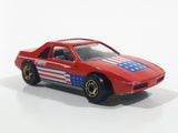 1987 Hot Wheels The Hot Ones Pontiac Fiero 2M4 Red Die Cast Toy Sports Car Vehicle - GHO