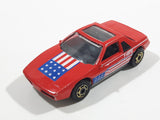 1987 Hot Wheels The Hot Ones Pontiac Fiero 2M4 Red Die Cast Toy Sports Car Vehicle - GHO