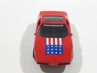 1987 Hot Wheels The Hot Ones Pontiac Fiero 2M4 Red Die Cast Toy Sports Car Vehicle - GHO