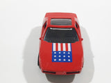 1987 Hot Wheels The Hot Ones Pontiac Fiero 2M4 Red Die Cast Toy Sports Car Vehicle - GHO