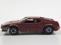 1989 Hot Wheels Color Racers II Wind Splitter Dark Red Burgundy Die Cast Toy Car Vehicle