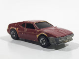 1989 Hot Wheels Color Racers II Wind Splitter Dark Red Burgundy Die Cast Toy Car Vehicle